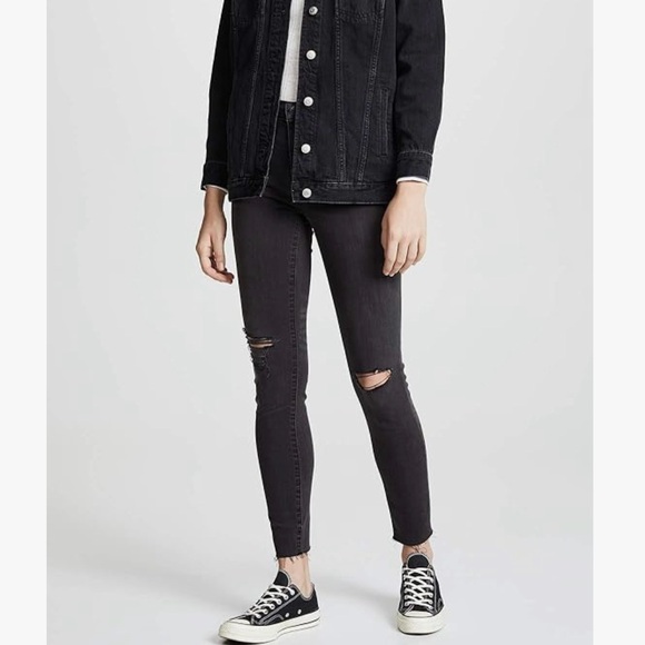 Madewell 9” High Rise Skinny Jean Grey Size 27?(24!)(Check Measurements) - Picture 6 of 13